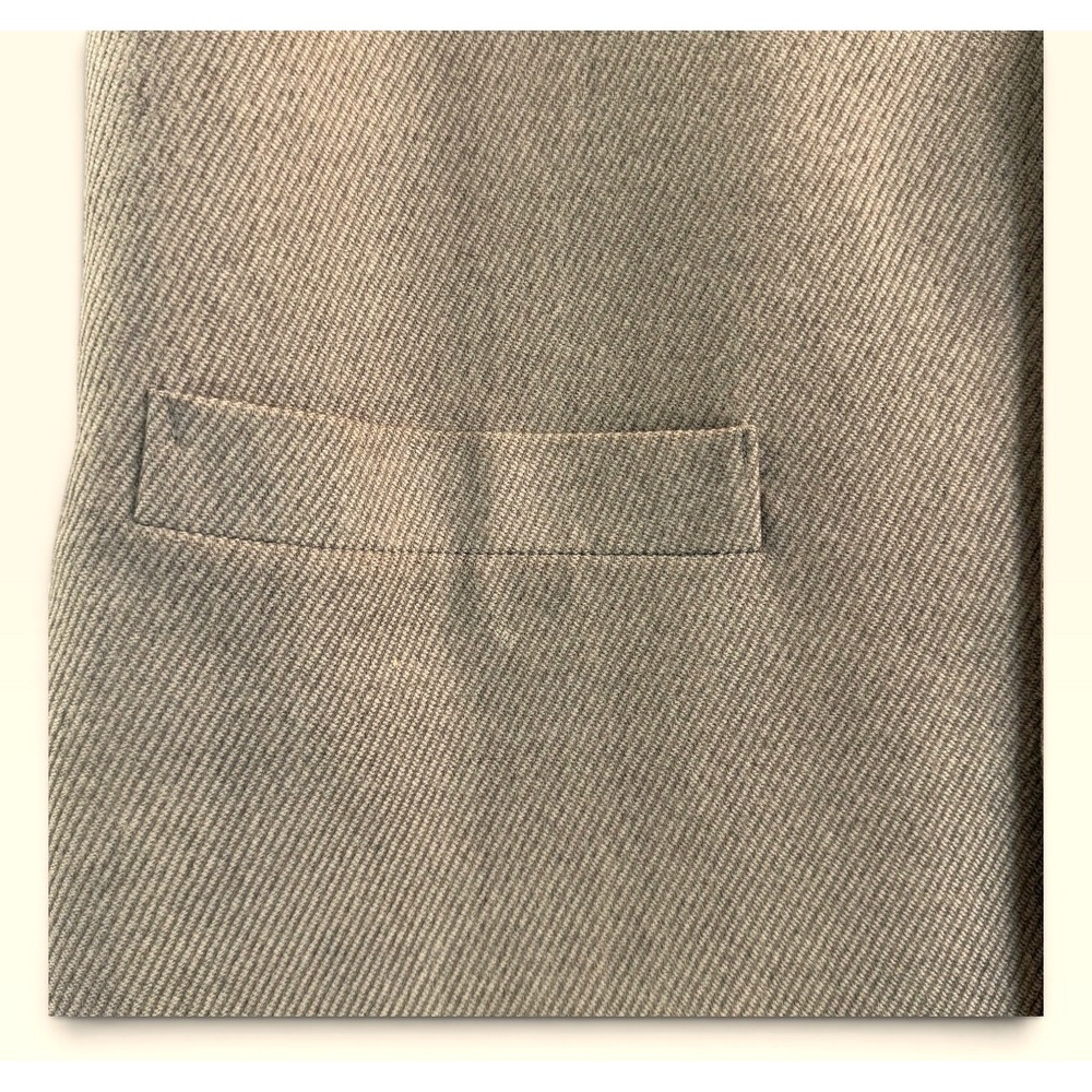 Pensy Nehru Vest 38 Beige Textured Waistcoat Mandarin Collar Button Front PGL - Picture 7 of 10